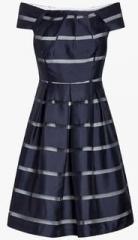 Next Navy Stripe Prom Dress women