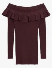 Next Off The Shoulder Ruffle Sweater women