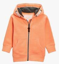 Next Orange Zip Through Hoody boys