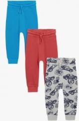 Next Pack Of 3 Car All Over Print Joggers boys