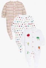 Next Pack Of 3 Vegetable Sleepsuits boys