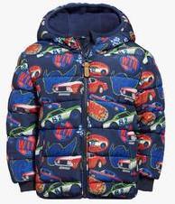 Next Padded Car Print Jacket boys