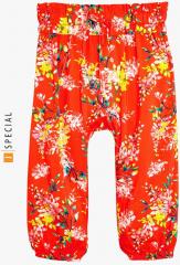 Next Red Printed Regular Fit Drop Crotch Trouser girls