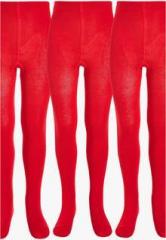 Next Red School Tights Three Pack girls