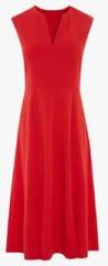 Next Red Split Hem Dress women