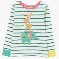 Next Stripe Appliqu Animal T Shirt girls