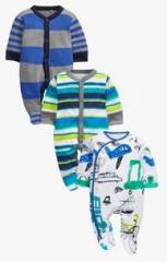 Next Transport Sleepsuits Three Pack boys