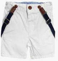 Next White Braced Shorts boys