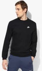 Nike As Nsw Crw Ft Club Black Sweatshirt men