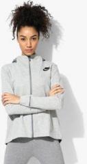 Nike As W Nsw Av15 Cape Flc Grey Hoodie women