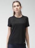 Nike Black Self Design Top Women