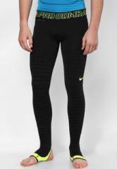 Nike Black Solid Track Pants men