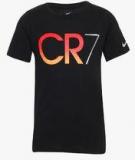 Nike Ronaldo Black Round Neck T Shirt Boys