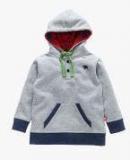 Nino Bambino Grey Solid Winter Jacket Boys