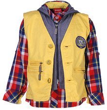 Noddy Yellow Casual Shirt With Waistcoat boys