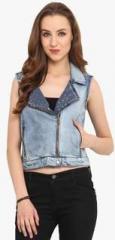 Nordic Bazaar Blue Embellished Jacket women