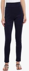 Nun Navy Blue Solid Jeggings women