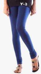 Nxt 2 Skin Navy Blue Solid Leggings women