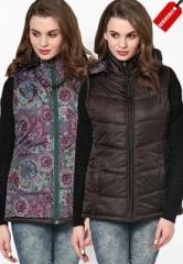 Okane Brown Solid Jacket women