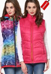 Okane Pink Solid Jacket women