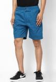 Okane Solid Blue Shorts Men