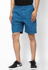 Okane Solid Blue Shorts men