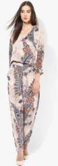 Only Beige Printed Jumpsuit women