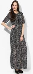 Only Black Coloured Printed Maxi Dress women