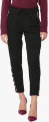 Only Black Striped Slim Fit Coloured Pants women