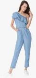 Only Blue Solid Jumpsuit Women