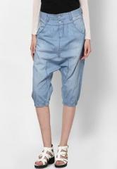 Only Light Blue Denim 3/4Th Pant women