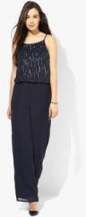 Only Navy Blue Embellished Jumpsuit women