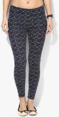 Only Navy Blue Printed Legging women