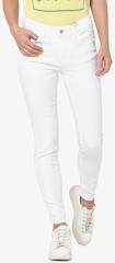 Only White Solid Mid Rise Skinny Fit Jeans women