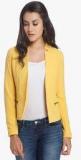 Only Yellow Solid Summer Jacket women