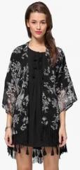 Only You Black Printed Shrug women