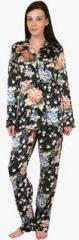 Oxolloxo Black Printed Pyjama Set women