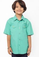 Oxolloxo Green Casual Shirt boys