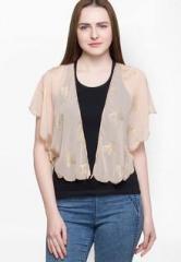 Oxolloxo Peach Printed Shrug women