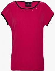 Oxolloxo Pink Solid Regular Top girls