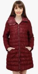 Pab Jules Maroon Solid Jacket women