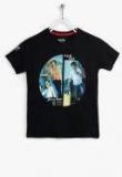 Palm Tree Black T Shirt Boys