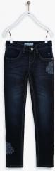 Palm Tree Navy Blue Slim Fit Jeans girls