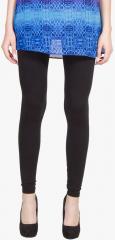 Panit Black Solid Leggings women