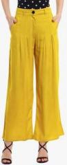 Panit Mustard Yellow Solid Palazzo women