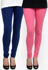 Pannkh Pink/Blue Solid Legging women