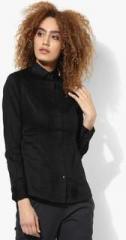 Park Avenue Black Solid Shirt women