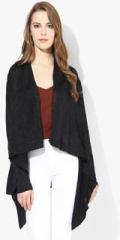 Park Avenue Black Solid Shrug women