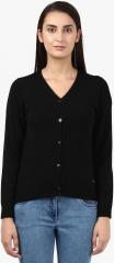 Park Avenue Black Solid Sweater women