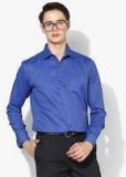 Park Avenue Blue Slim Fit Checked Formal Shirt men